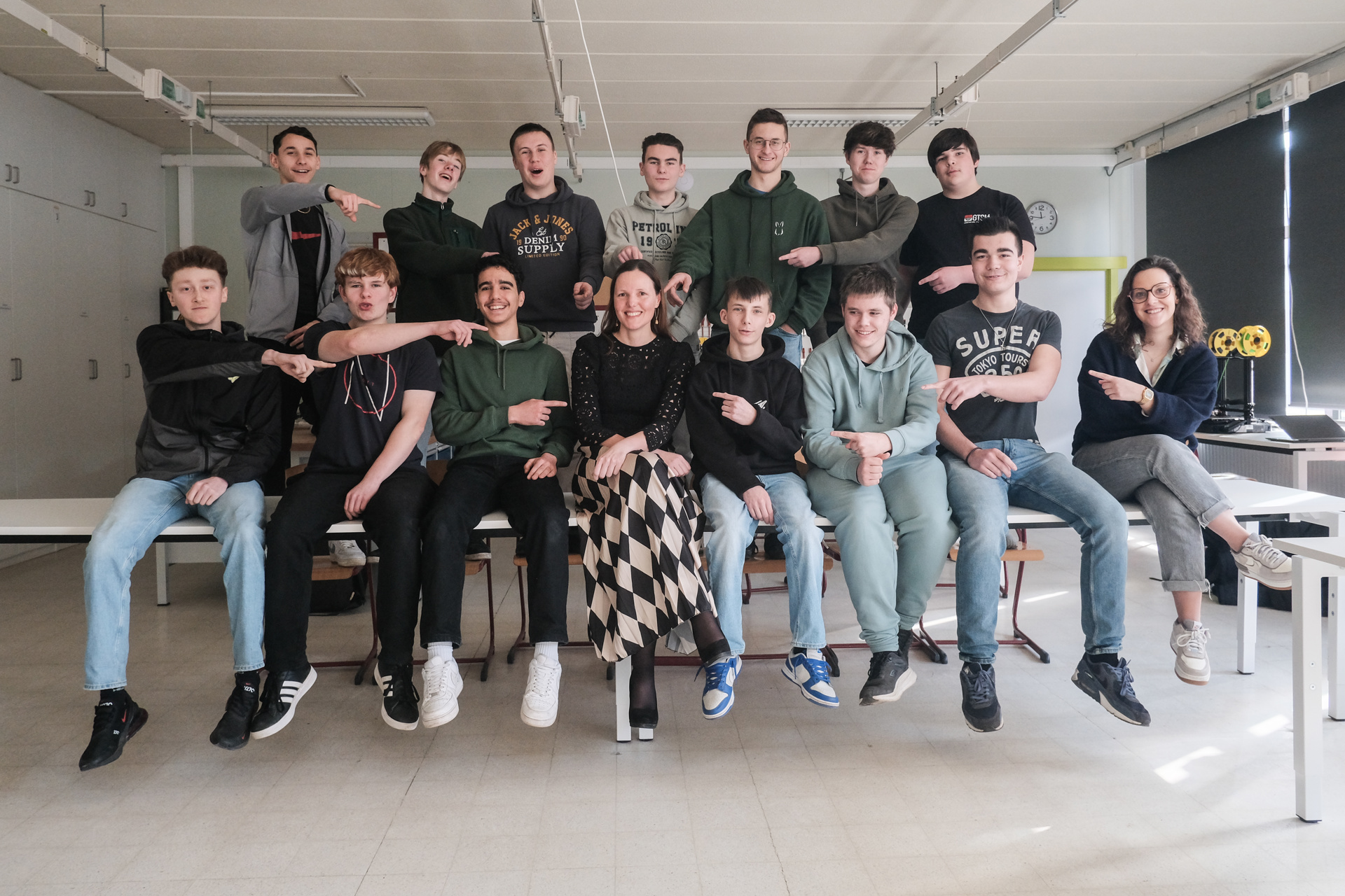 Klasfoto Auteursresidentie Barbara De Munnynck