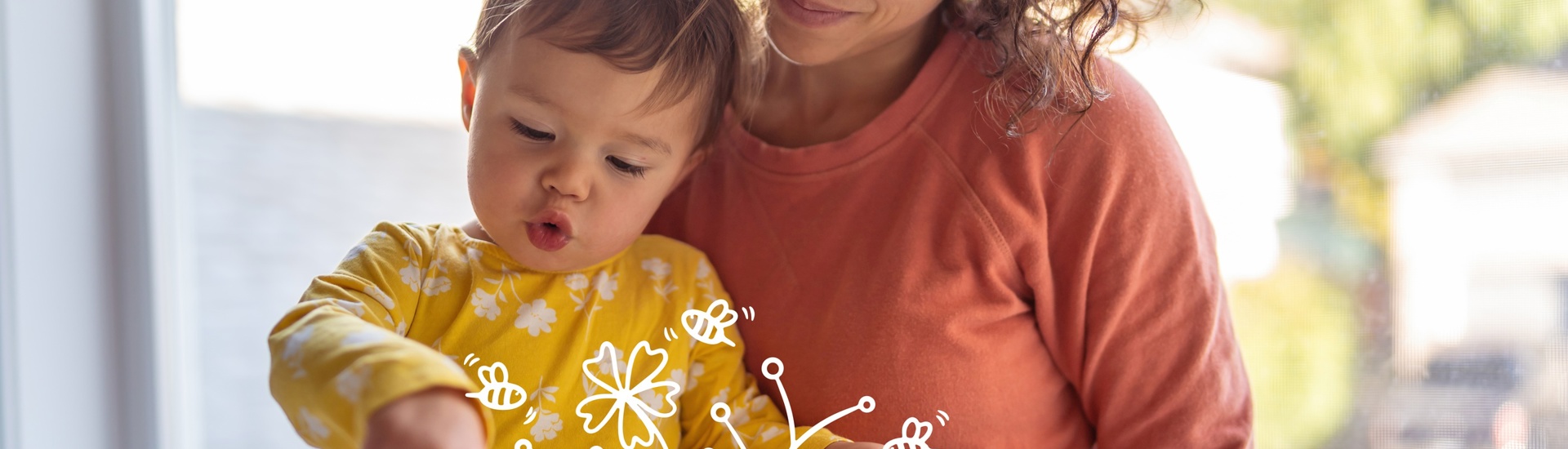 Mama leest boekje op schoot voor haar kindje - Brieven aan Jonge Ouders gratis vervolg