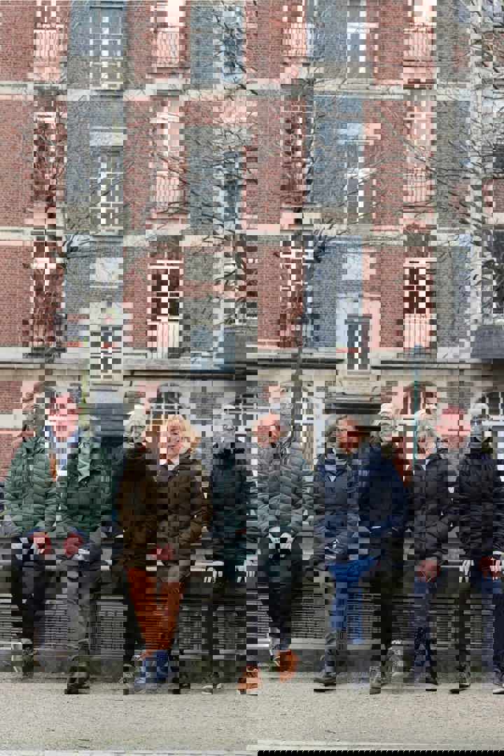 Jonge grootouders van de Gezinsbond groepsfoto