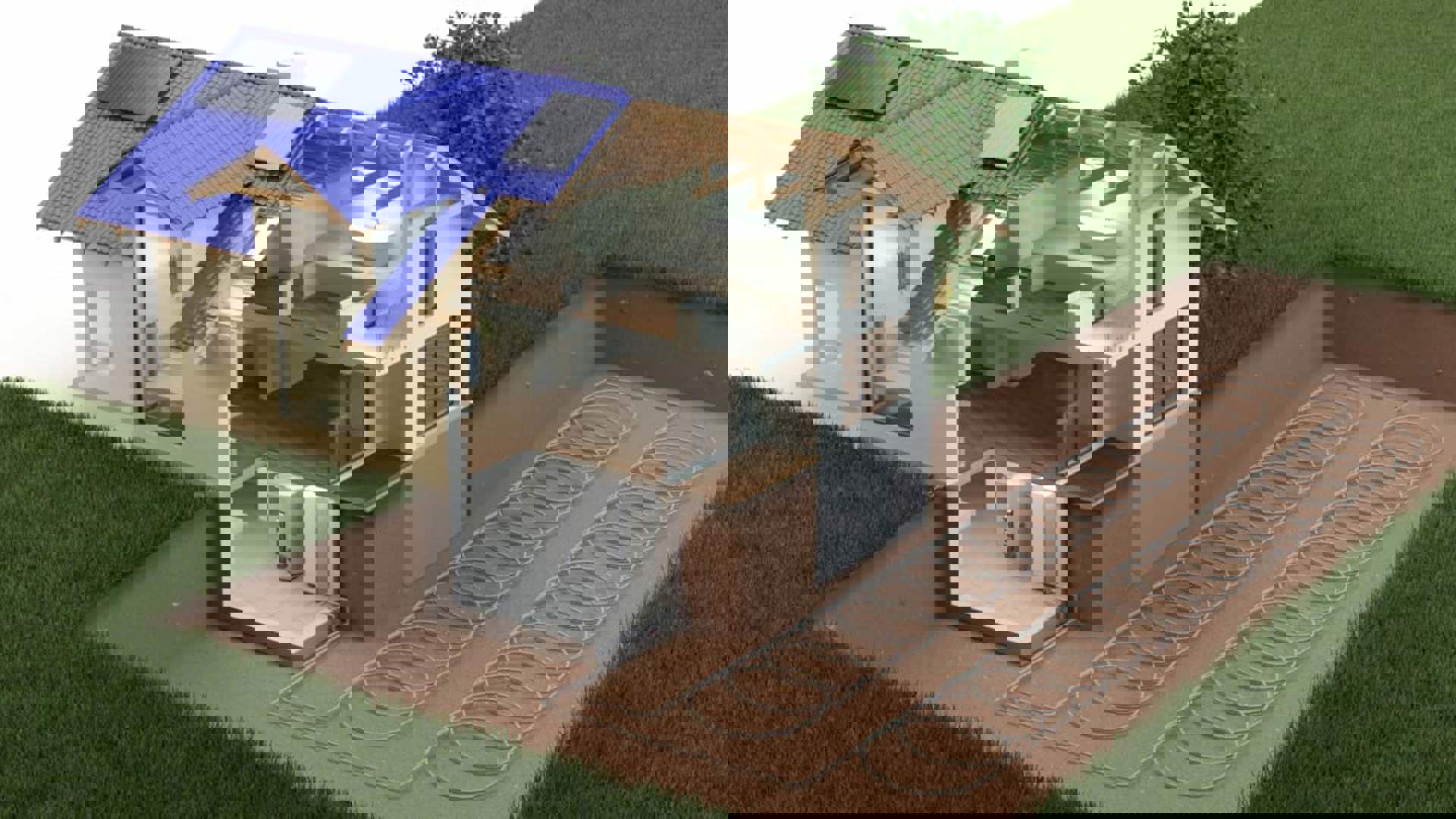 Doorsnede huis: investeer in een warmtepomp voor lagere CO2-uitstoot