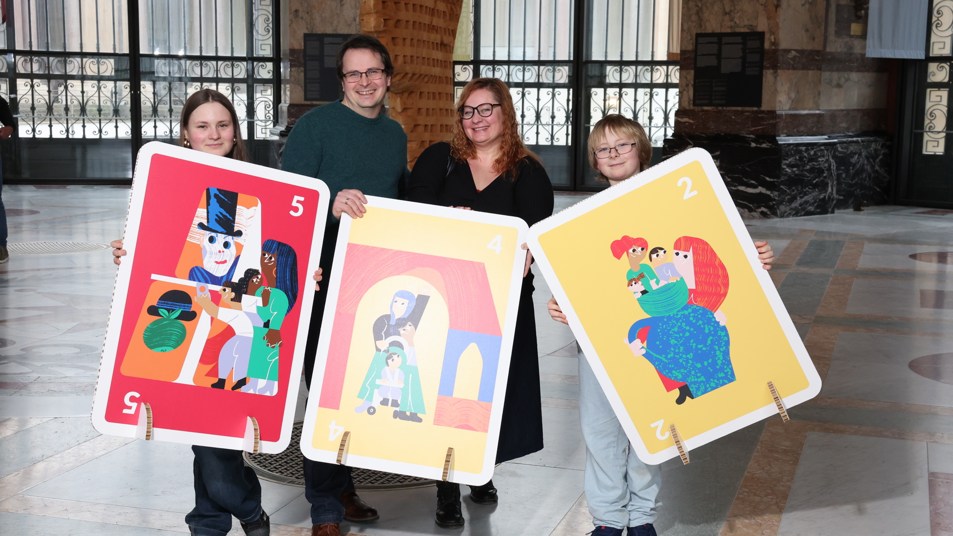 Krokuskriebels Familie Kaarten