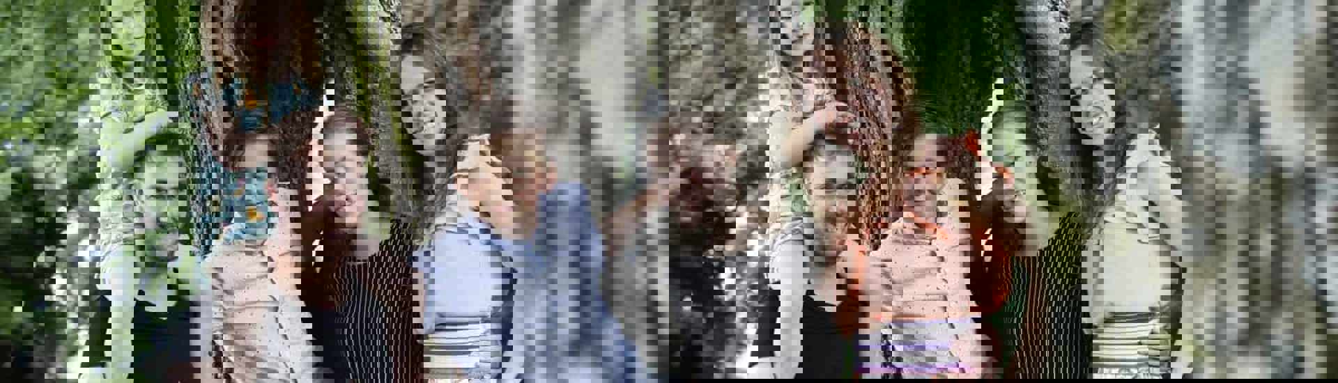 Stephanie Planckaert en Christopher met hun kinderen