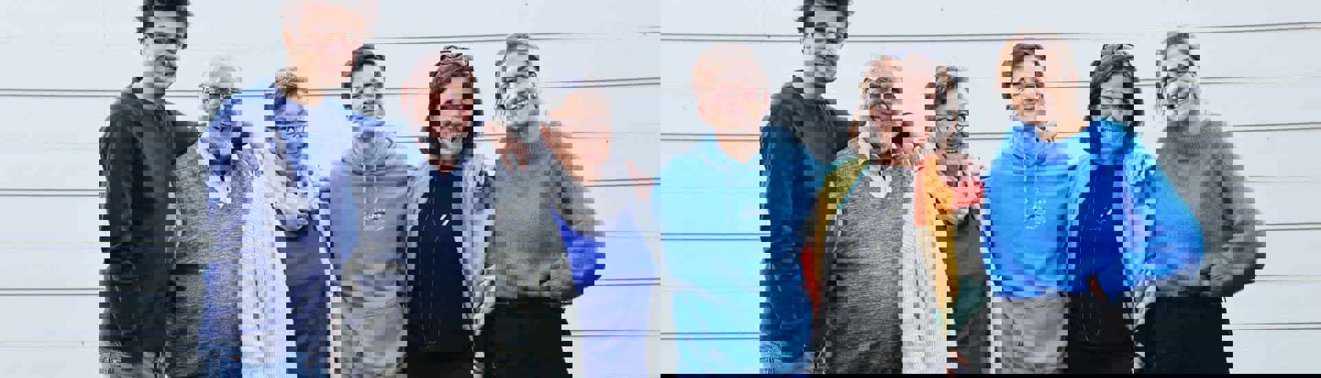 Groepsfoto muzikale familie Blommaert