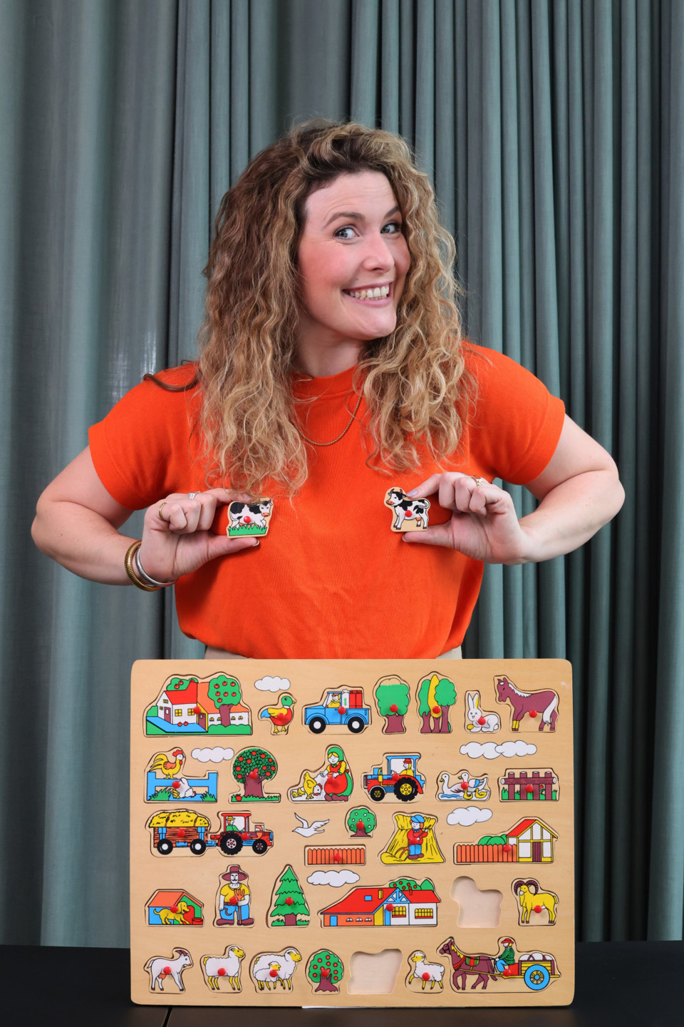 Bekende ouder Maureen Vanherberghen houten puzzel