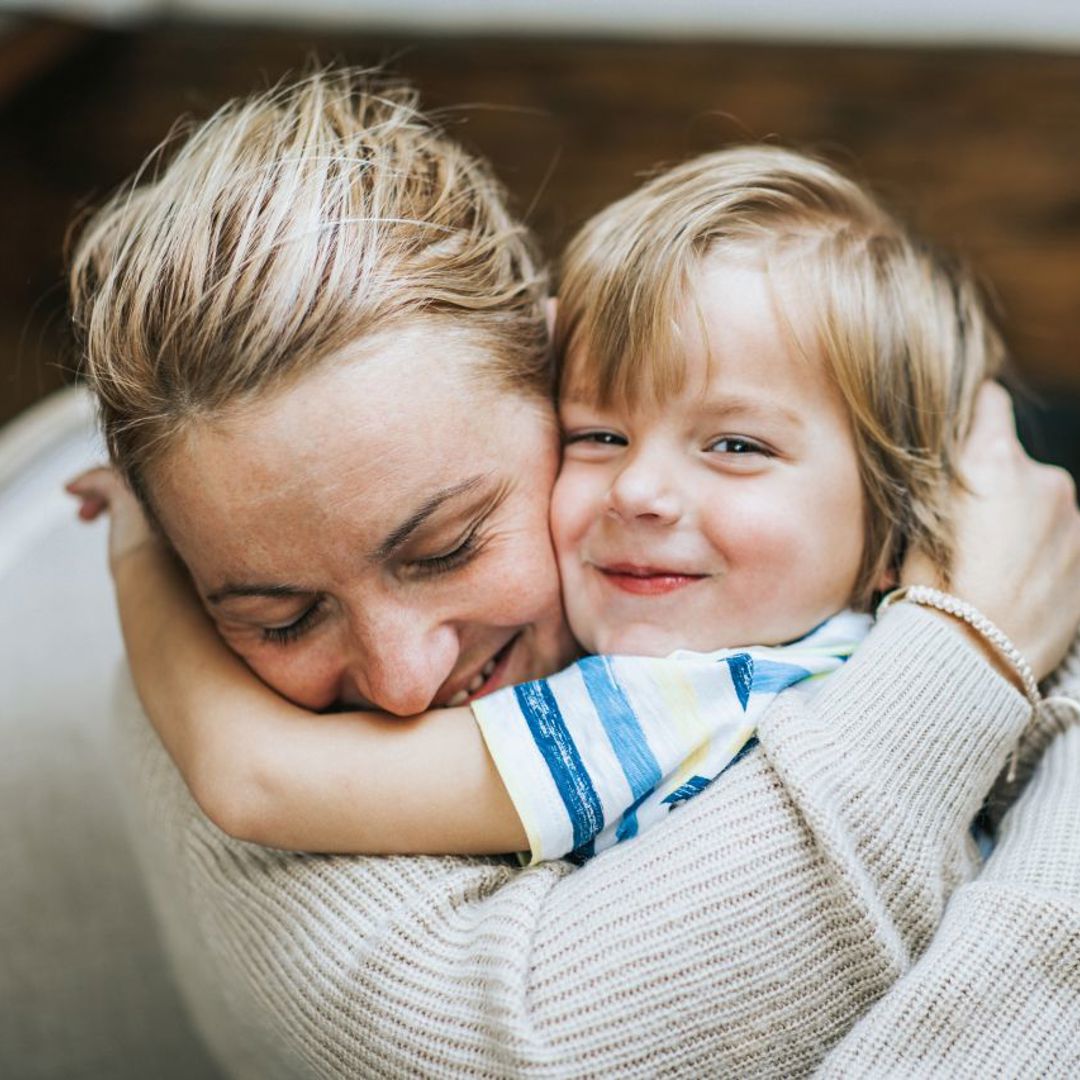 Mama knuffelt kind: Gezinspolitiek Belangenbehartiging