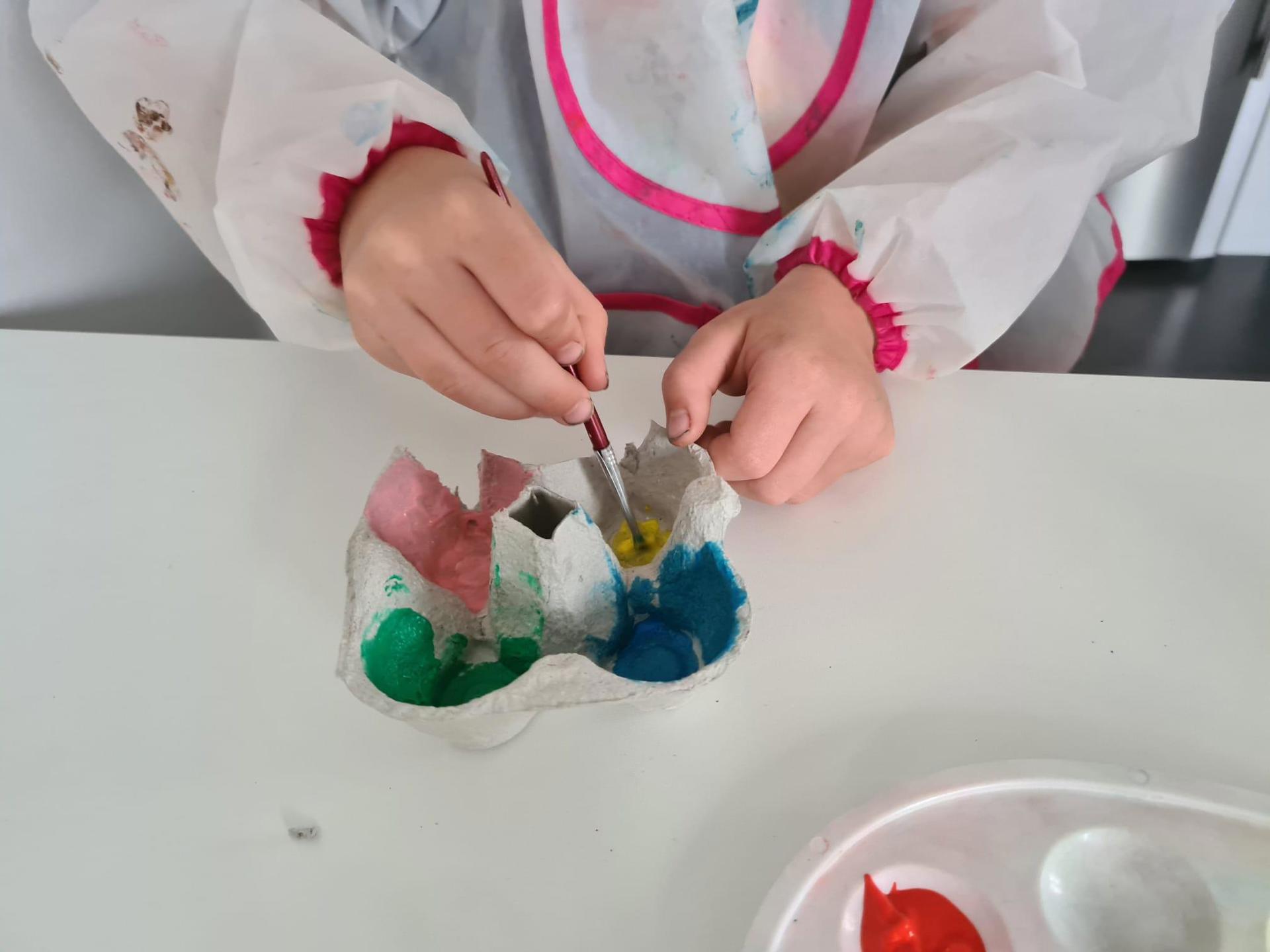 Verven Eierdoos Boeket Bloemen